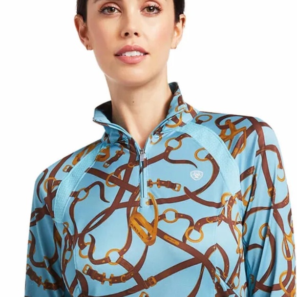 Ariat 1/4 Zip Base Layer Top ARIETTEK - Picture 1 of 12